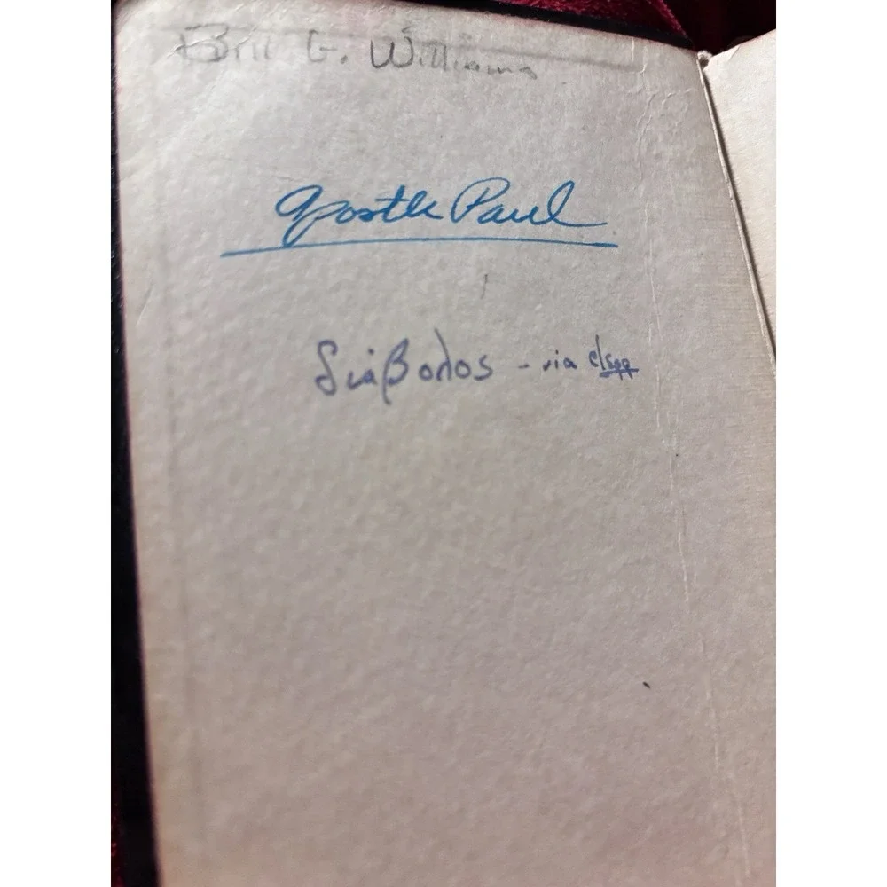 1952 Vintage Novem Testamentum Graece Bible Publish Germany Post WWII Era 4x6
